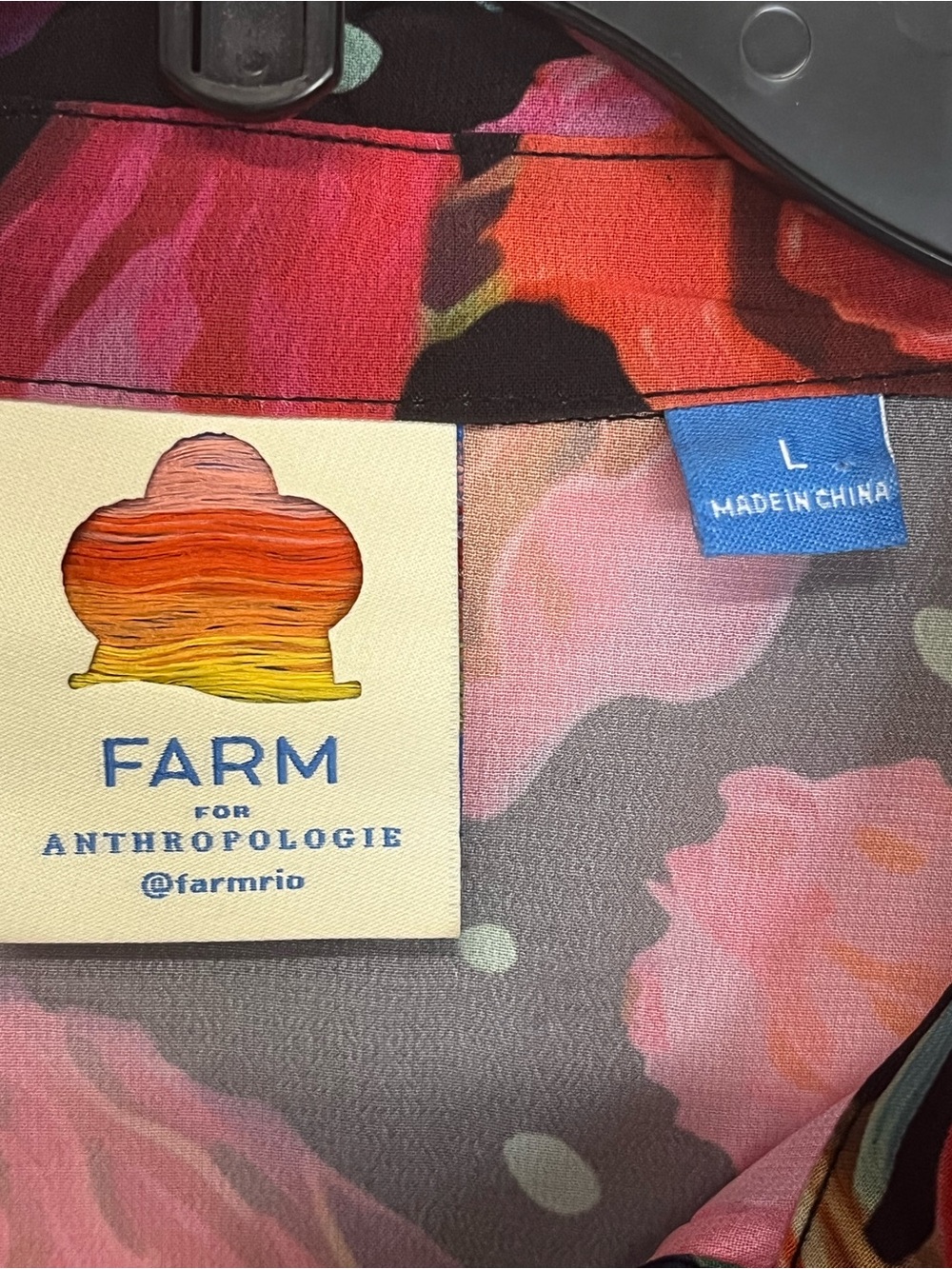 Farm Rio x Anthropologie | Pleated Drop-Waist Maxi Dress L - Picture 10 of 11